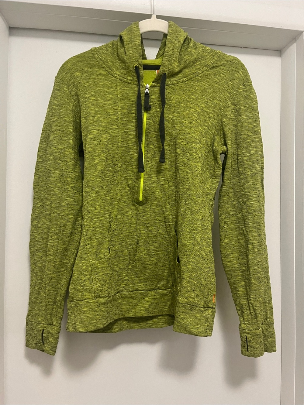 Lucy Lime Green Pullover with Hoodie